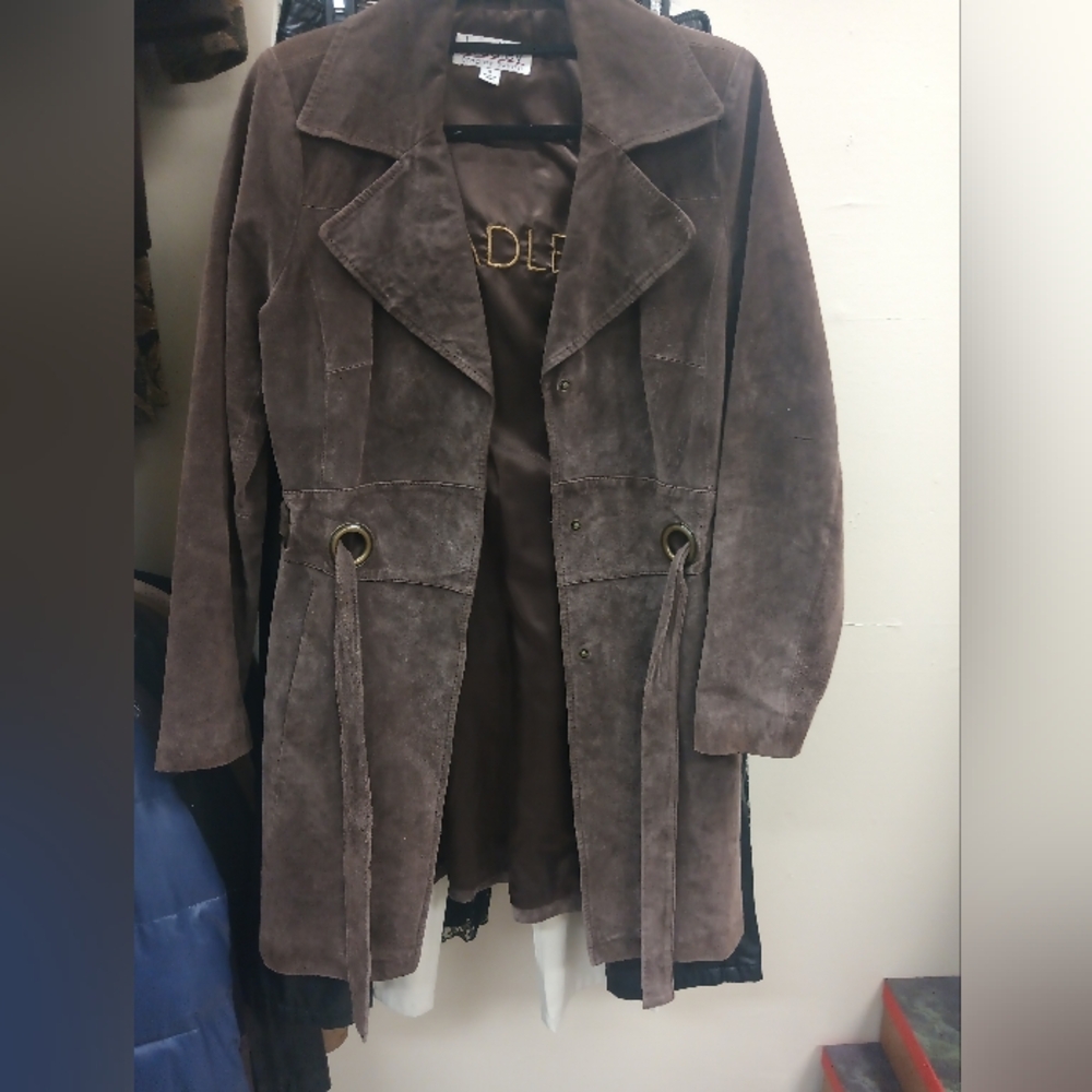 Bradley Suede Trench Coat